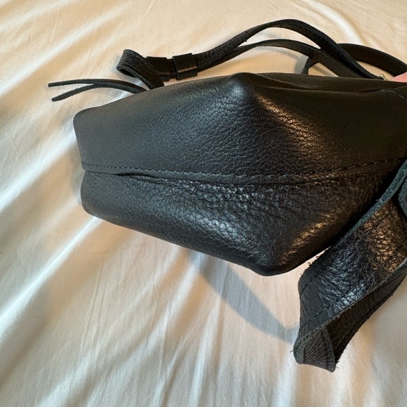 Portland Leather Pebbled Black Mini Mesa Crossbody - Picture 5 of 8